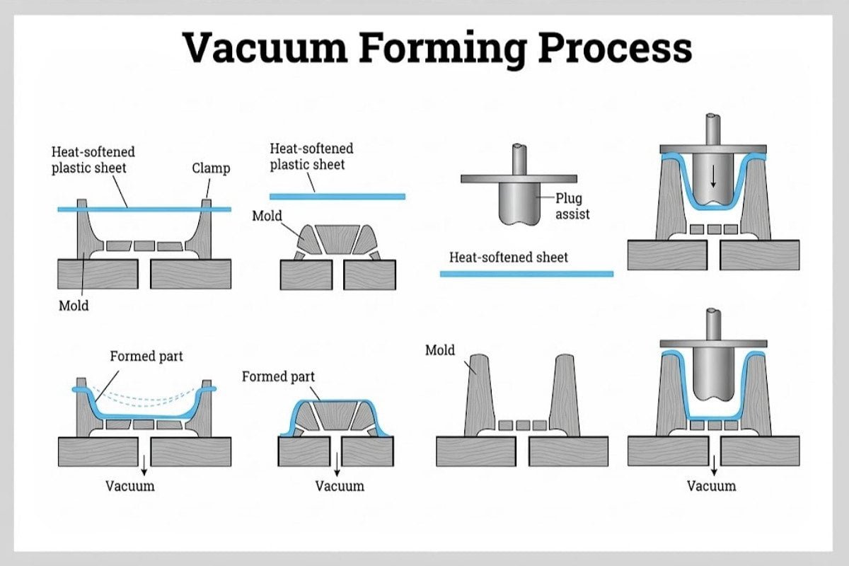 Vacuum forming process for prototypes